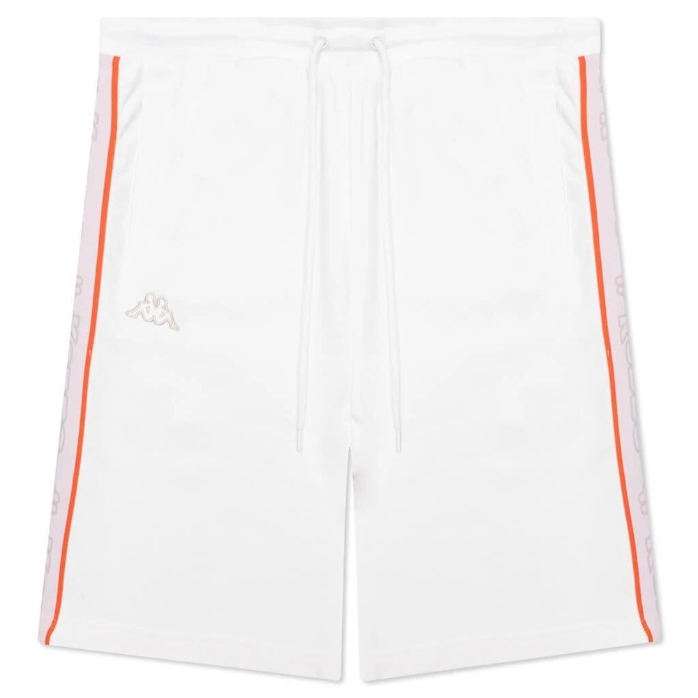 Kappa Logo Tape Asved 2 Logo Shorts Grey White Orange Mens 3XL